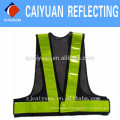 CY advertencia reflectante seguridad chaleco cinta PVC cristal malla reflejando